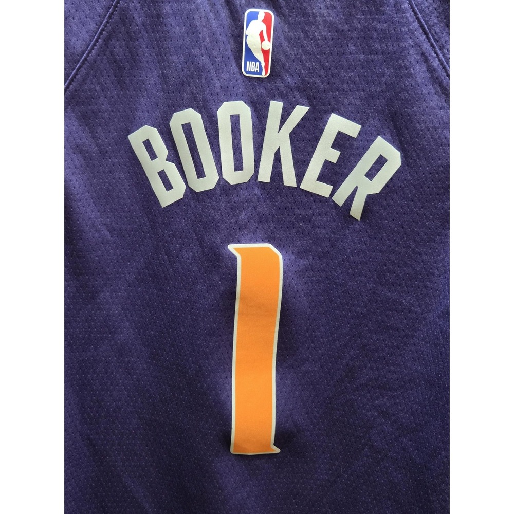 Phoenix Suns Jersey Boys Large Purple NBA Basketball‎ Booker 1 Nike Swingman - Picture 5 of 9